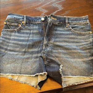 American Eagle Outfitters Blue Jean Shorts Distressed Cutoff